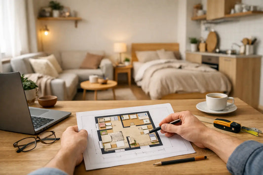Miniwohnung praktisch einrichten mit Plan