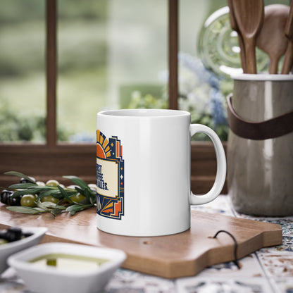 Coffee Mug — "Erst Kaffee. Dann Alles." Vintage Art Deco Design