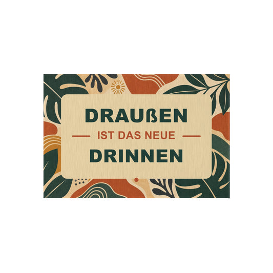 Outdoor Rug – „Draußen ist das neue Drinnen“ Tropenblatt Patio-Matte