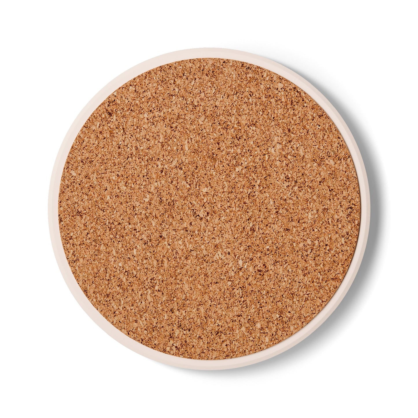 Ceramic Coaster — "Kleine Pause. Grosser Genuss." Retro Geometric Coffee Coaster